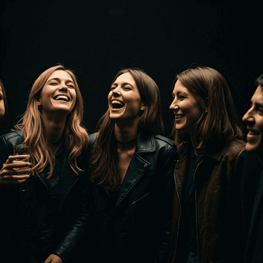 Friends laughing